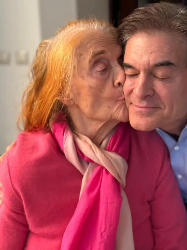 Dr. Oz with his mother